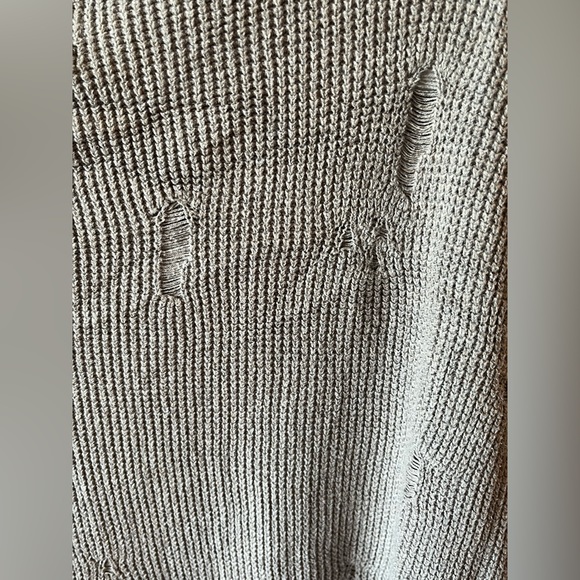 All Saints oversized distressed half sleeve sz L - Picture 5 of 8